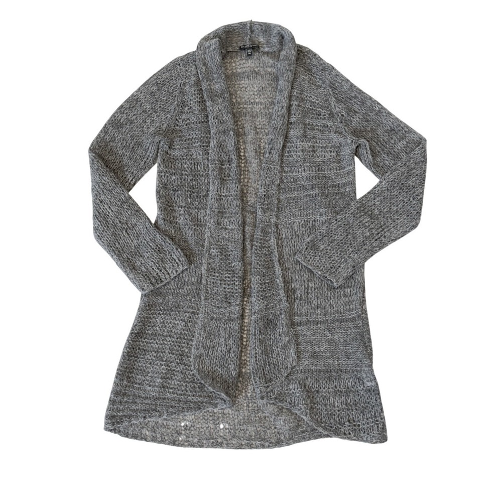 Eileen Fisher Lightweight Cardigan Sweater Womens M Petite Wool Blend Open Front